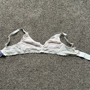 Seraphine Maternity Pale Pink and White Lace Nursing Bra, Size 34C